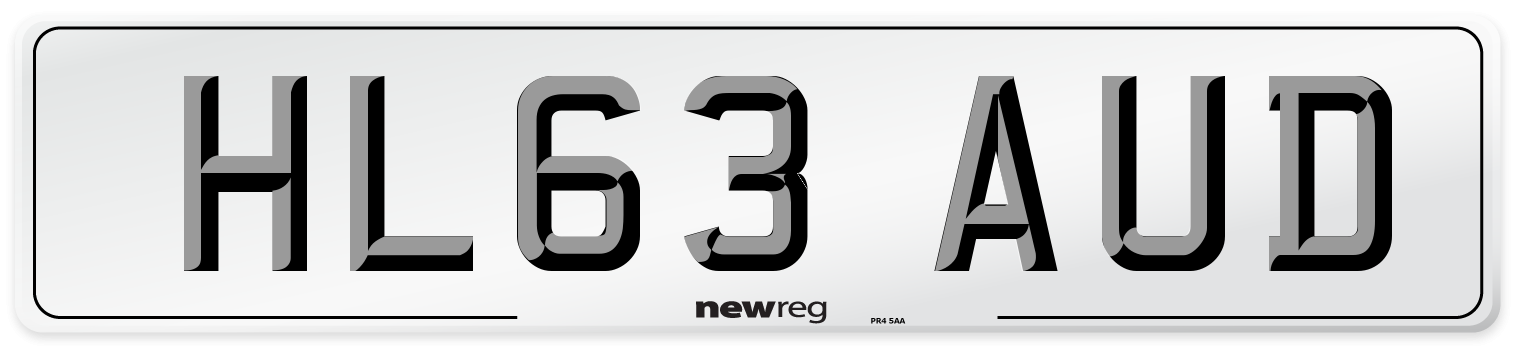 HL63 AUD Number Plate from New Reg